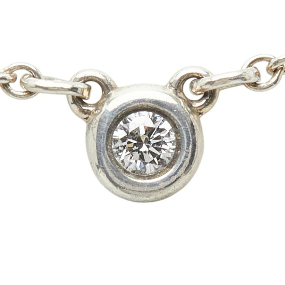 Tiffany Co By the Yard Diamond Necklace Silver TIFFANYCo
